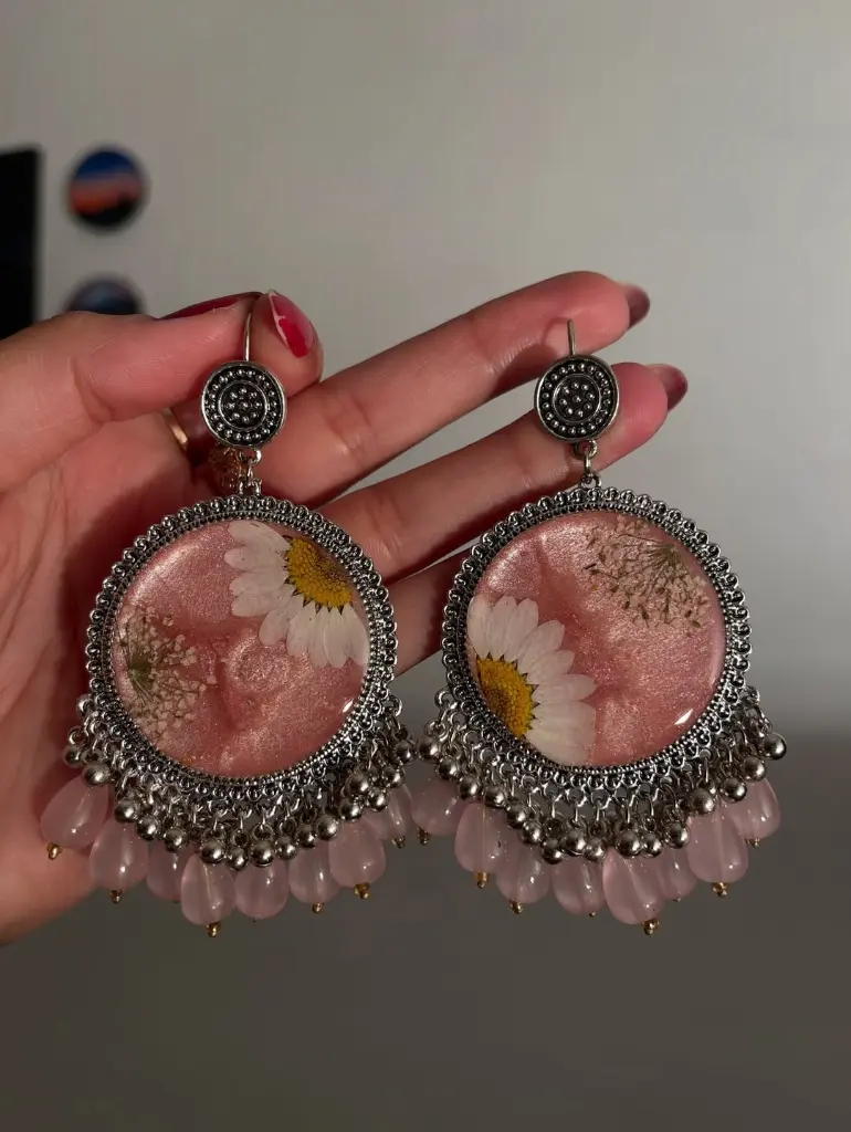Customised resin jhumkay🌸 (1).webp