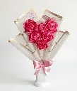 Dark Pink 6 Flower Bouquet