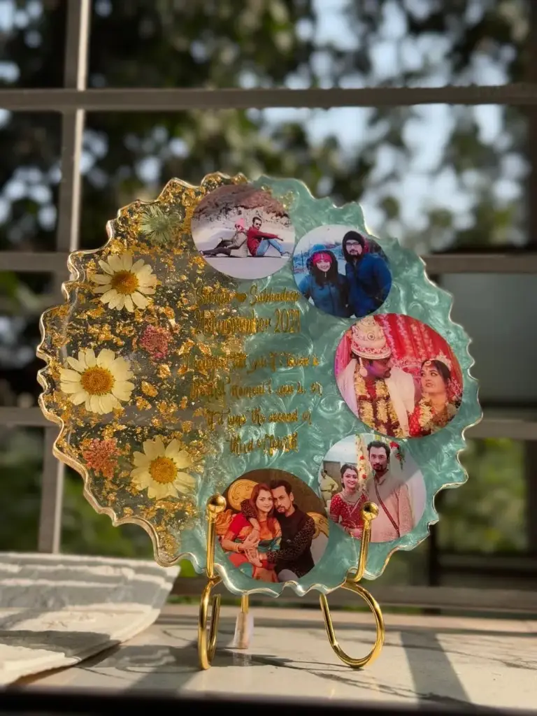 8-Inch Agate Frame Couple Special