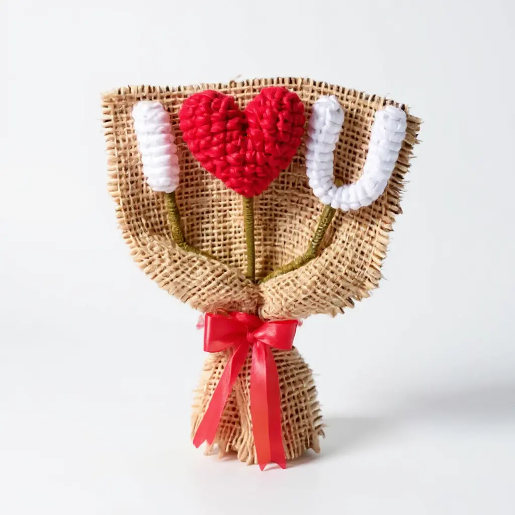 I Love You Crochet Bouquet