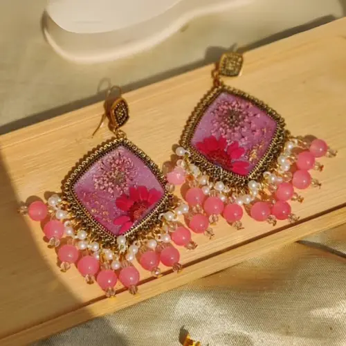 Pearl Resin Jhumka