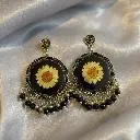 Black Daisy Jhumka
