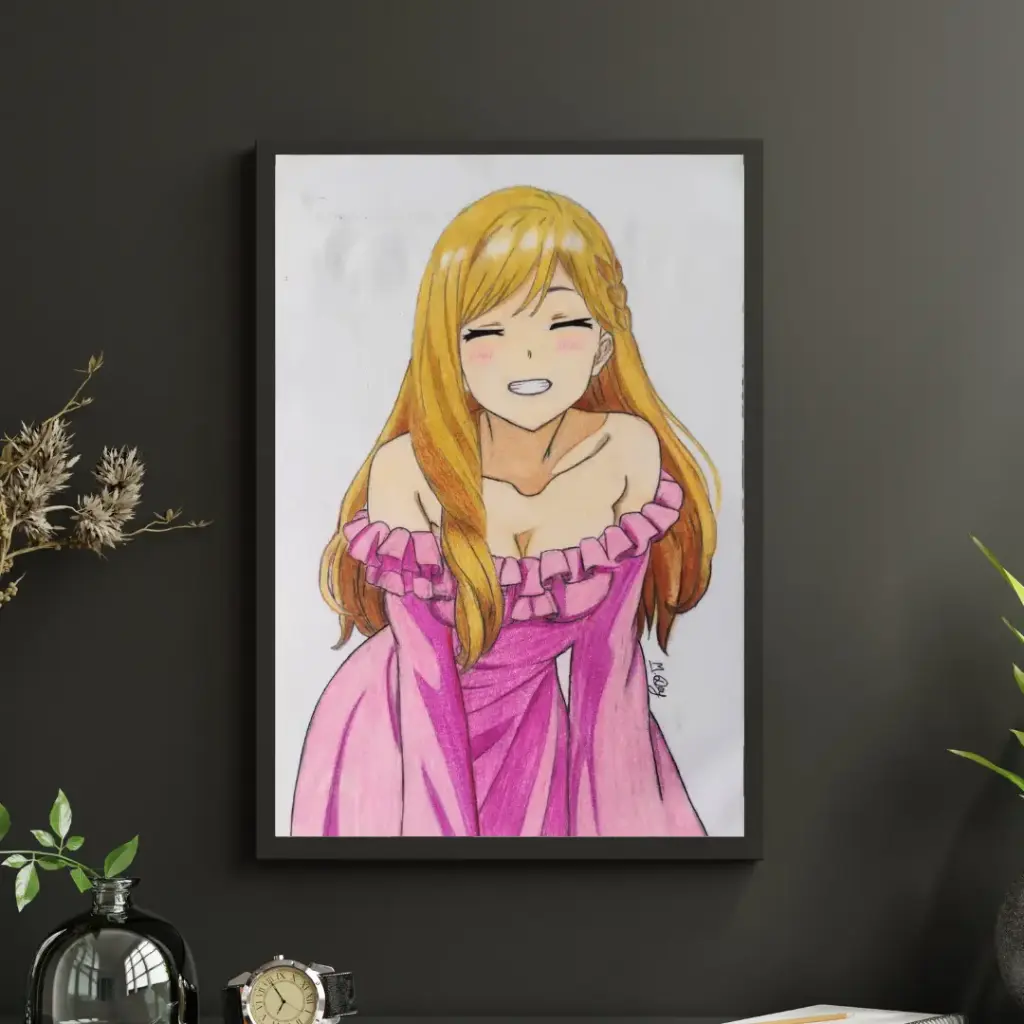 Akane Kinoshita Pencil Color Fanart-A4