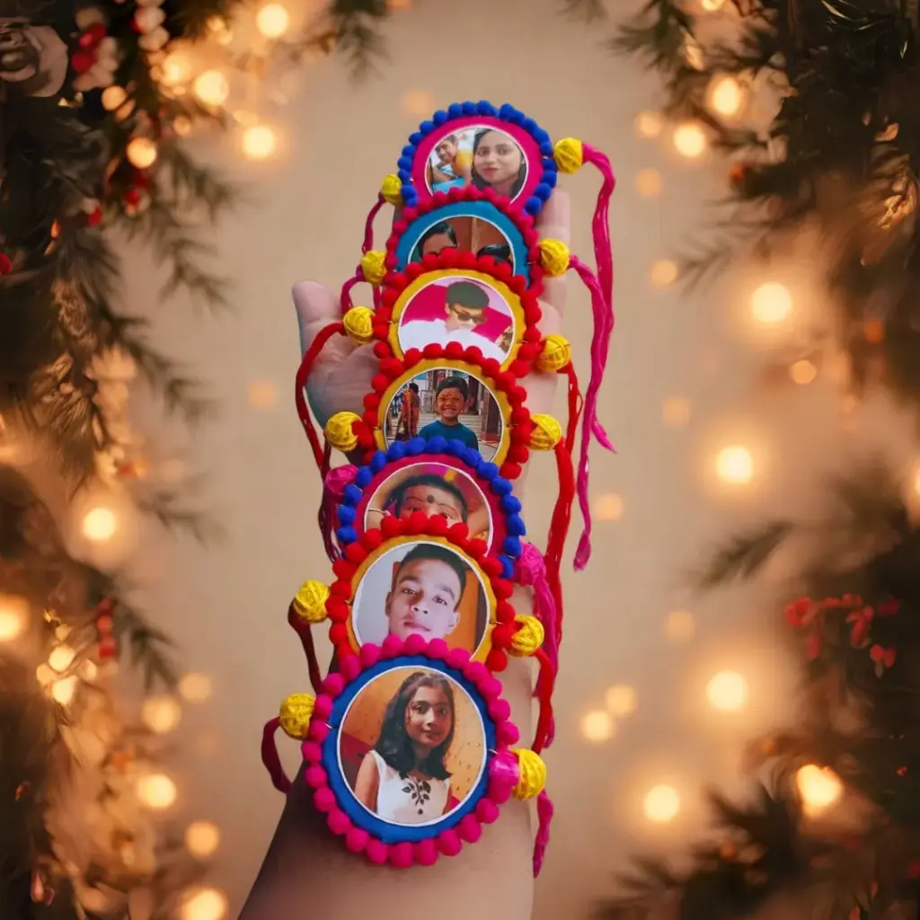 Fabric Photo Rakhi(Single)