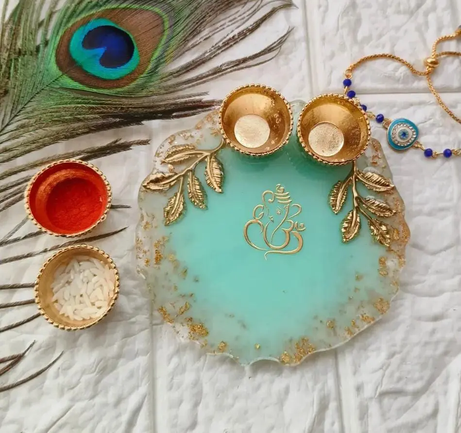 Ganesh Thali Aqua (5-Inch)