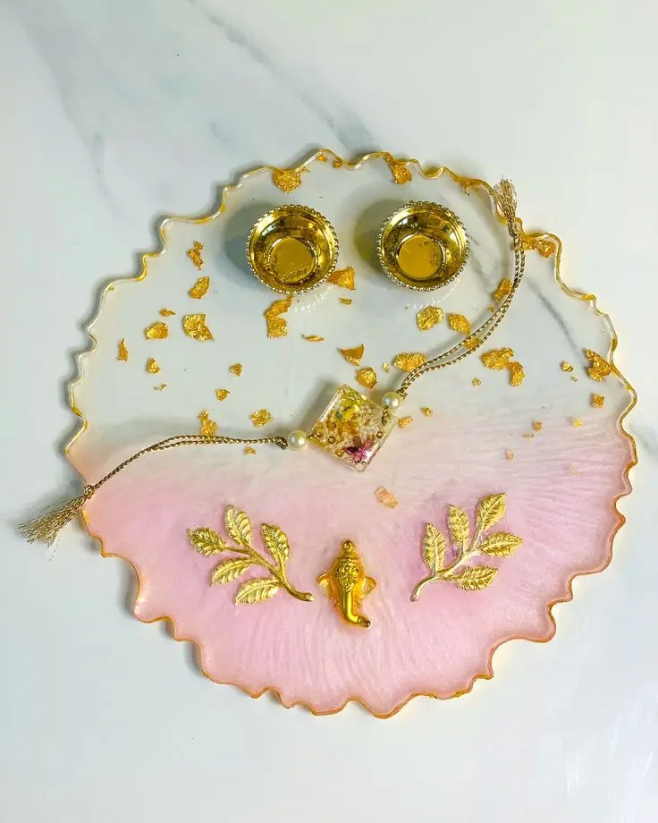 Mist Pink Thali(8-Inch)