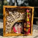 Square Teakwood Resin Frame