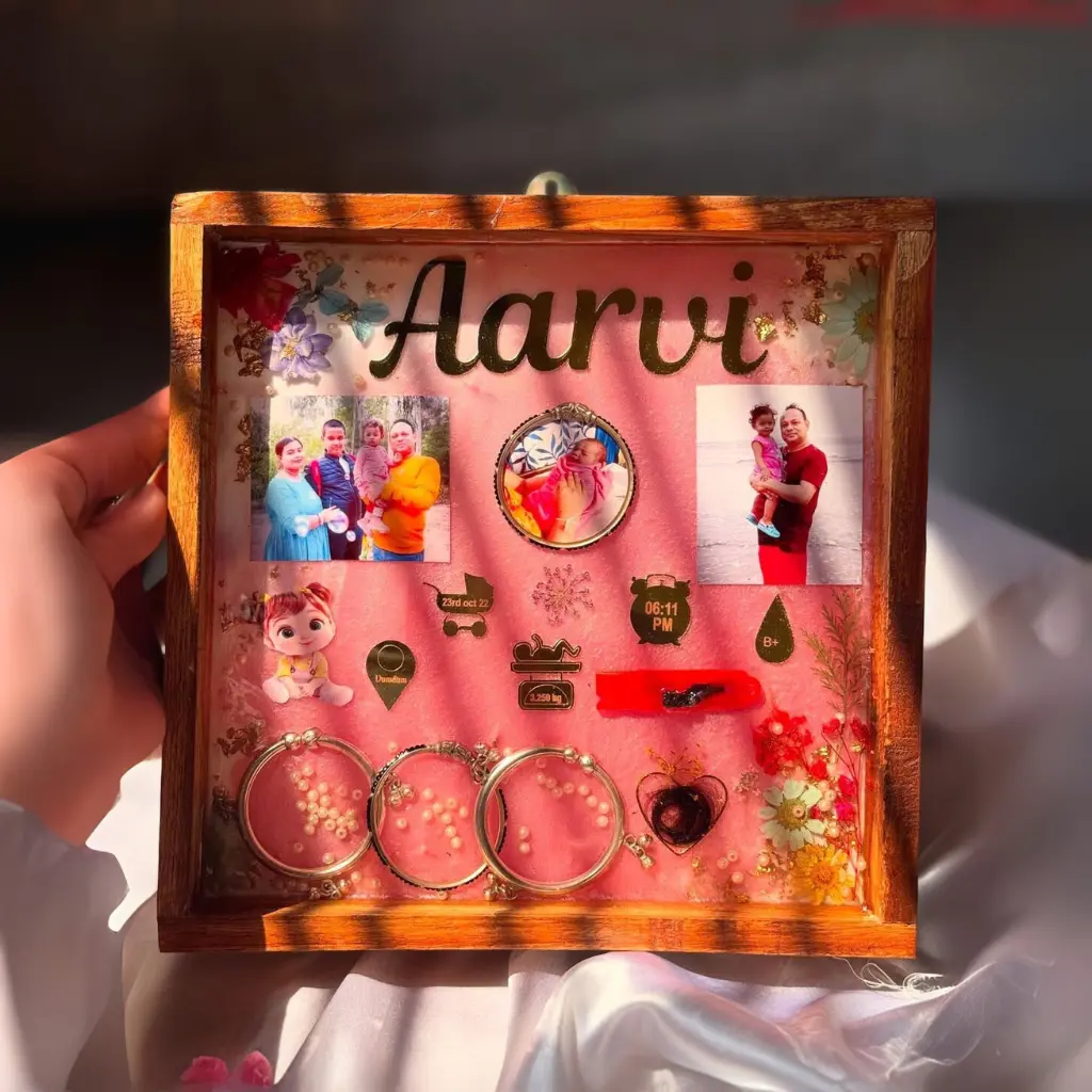 Teakwood Baby Details Preserving Frame