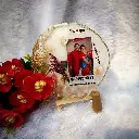 Agate Round Resin Frame