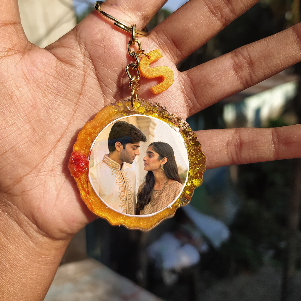 Agate Custom Picture Keychain