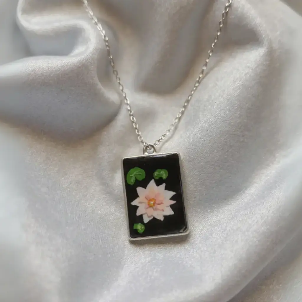 Silver Padma Necklace