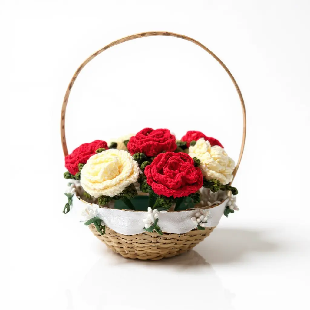 Basket With Roses