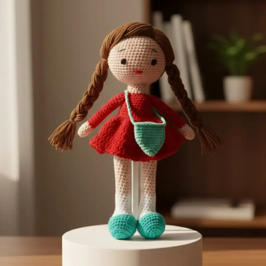 Rose Crochet Doll (10 Inch)