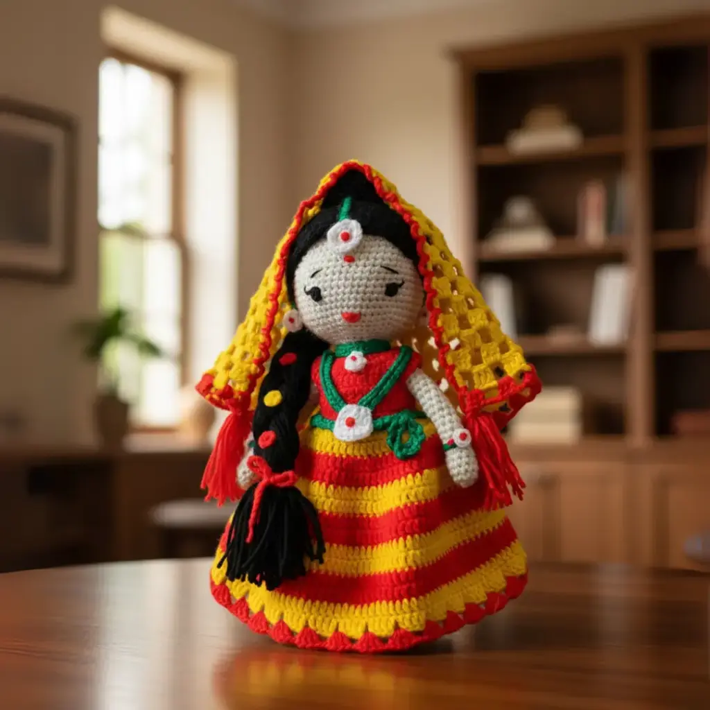 Radhika Rani Crochet Doll(10 Inch)