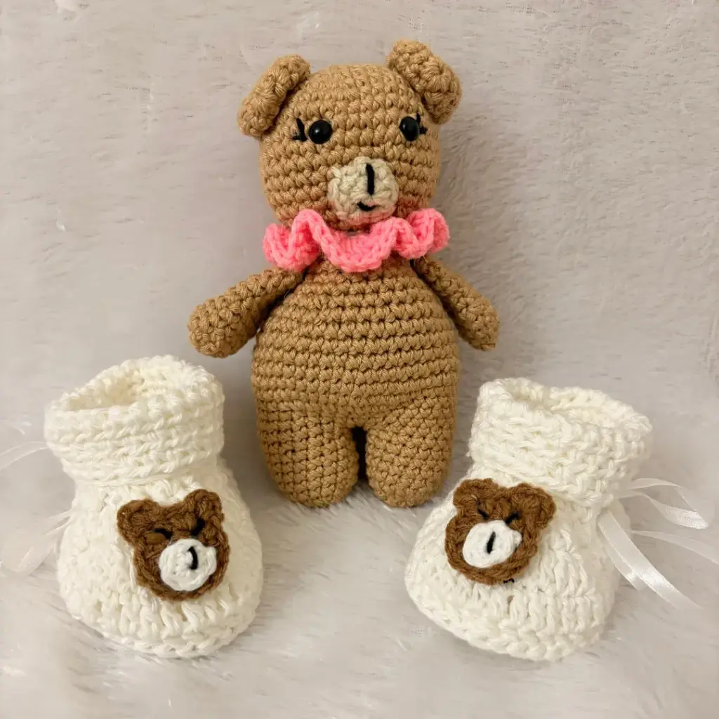 Bear and shoes combo set