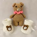 Bear and shoes combo set