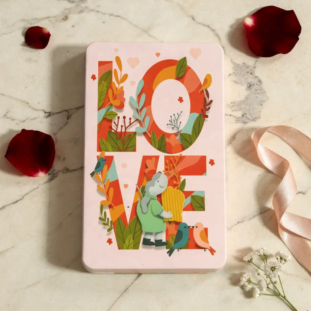 Valentines Love Book Chocolate Bar ❤️