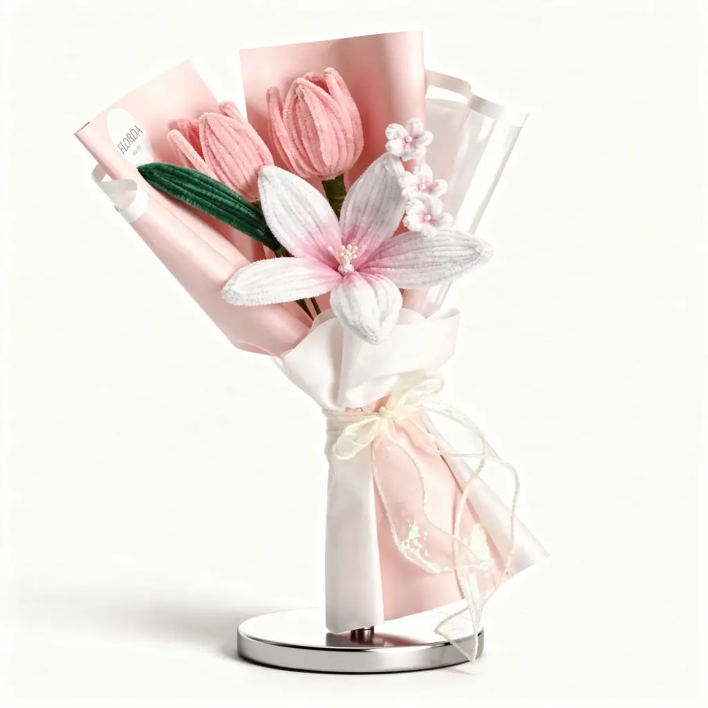 Tulips And Lily Flower Bouquet