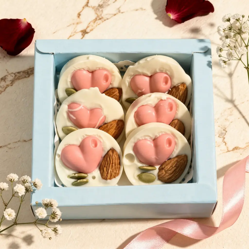 Blush Heart Chocolates