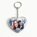 Heart Photo Keychain
