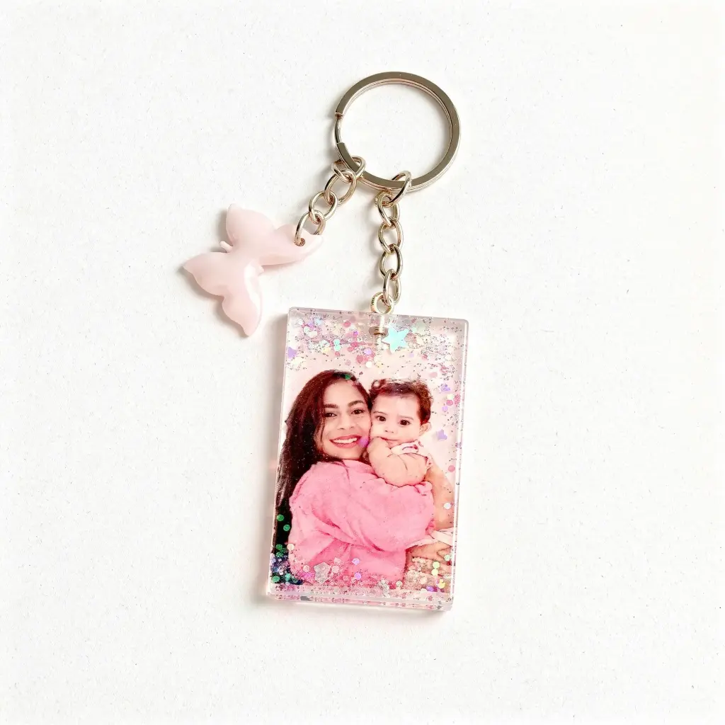 Premium Resin Photo Keychain