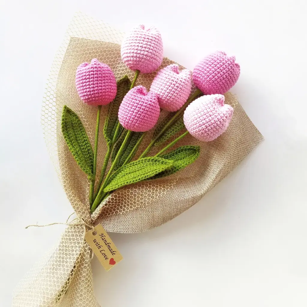 Bud Tulip Bouquet ( Pink)