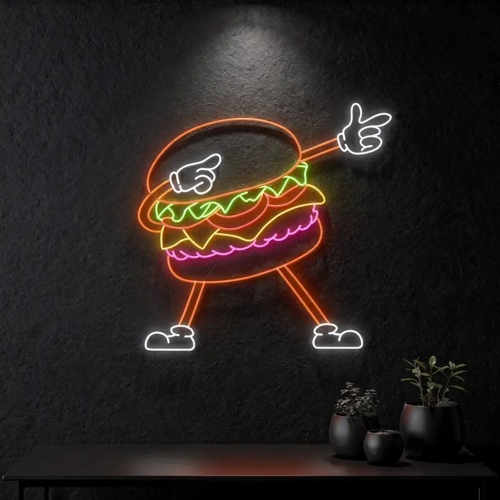 Neon Burger Buddy