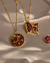 Round Bazel Necklace