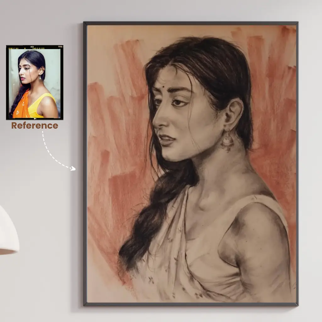 Customized Charcoal Portrait