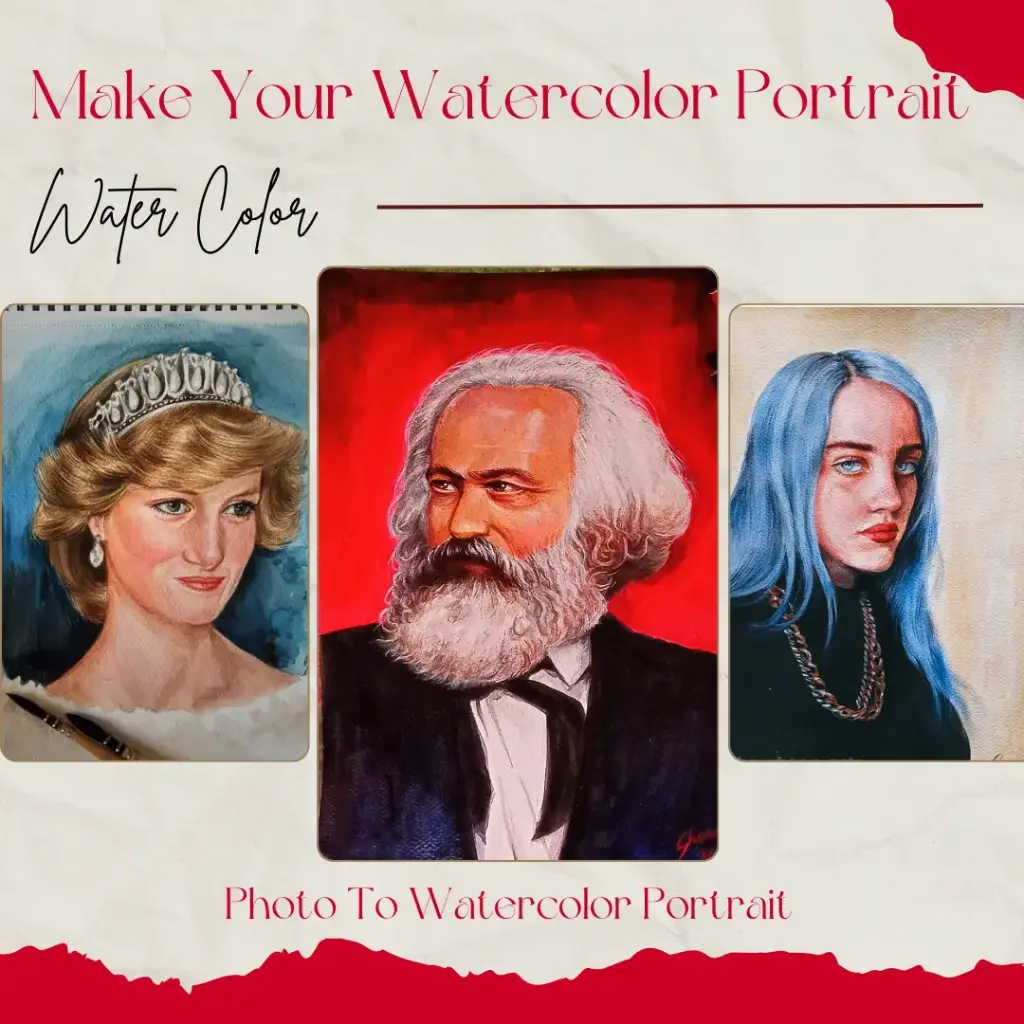 Customized Watercolor Portrait