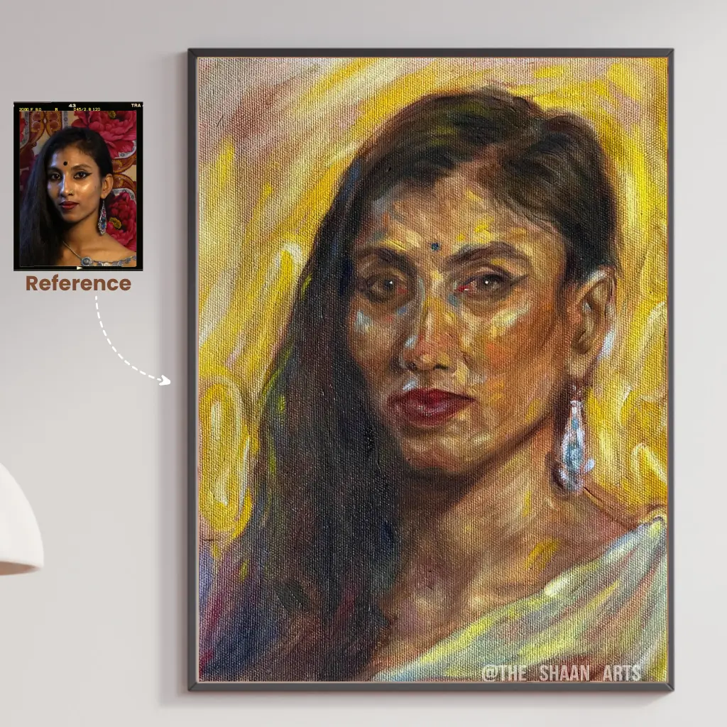 Customized Acrylic Portrait On Canvas