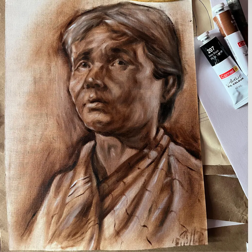 Customized Oil Portrait On Paper