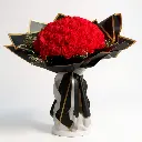 Big Ribbon Rose Bouquet(50 Roses)