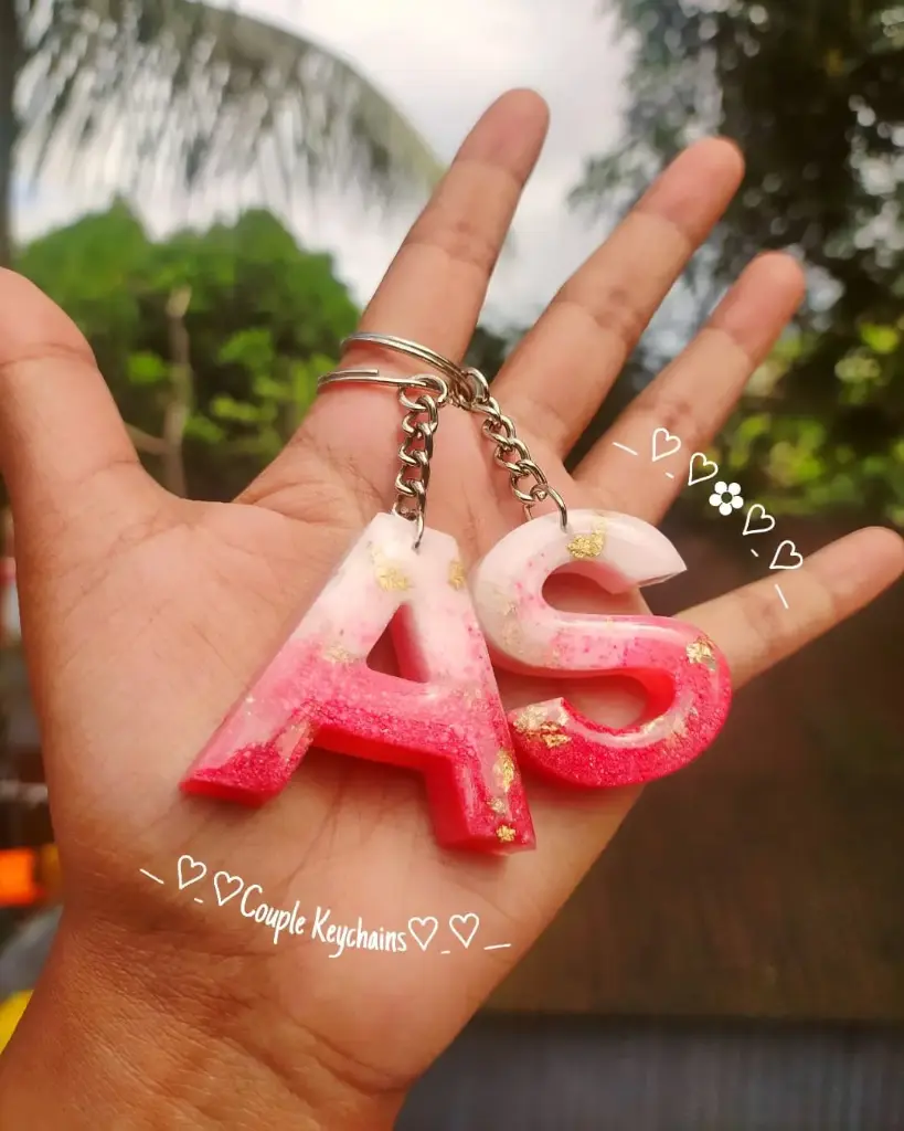 Customized Alphabet Keychain(Style 5)