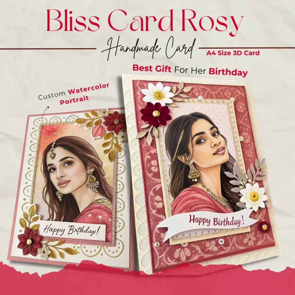 Bliss Card Rosy