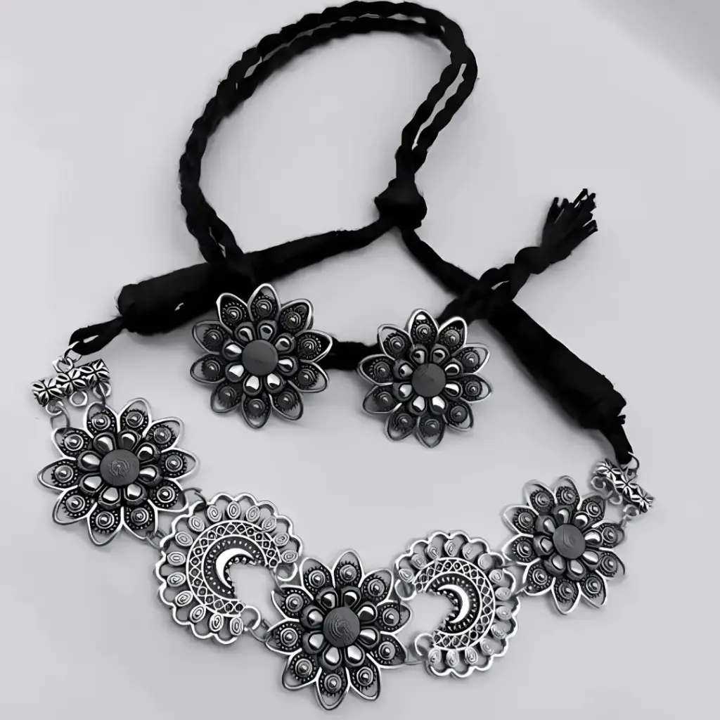 Oxidised Ion Choker Set