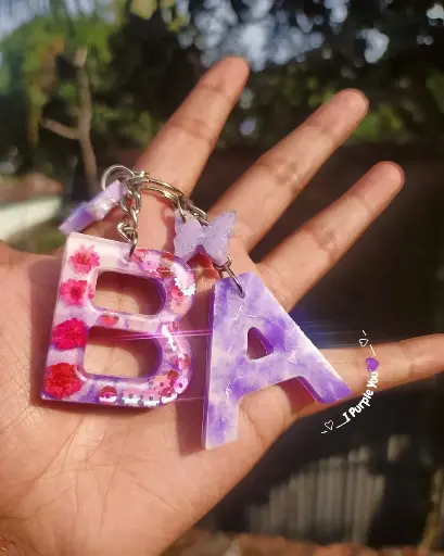 Custom Alphabet Keychain (Style 2)