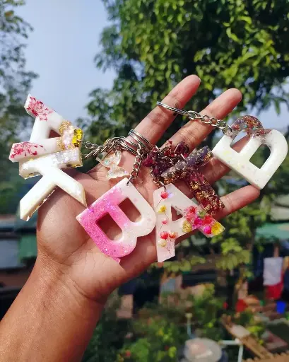Customized Alphabet Keychain(Style 6)
