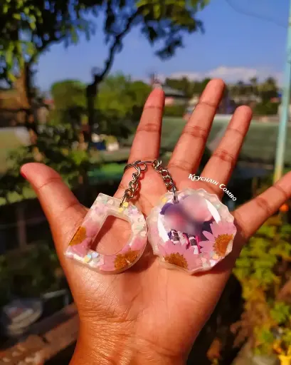 Picture and Alphabet Keychain Combo