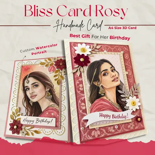 Bliss Card Rosy