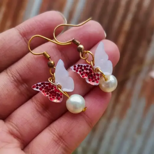 Resin Butterfly Earing