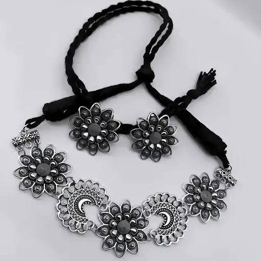 Oxidised Ion Choker Set