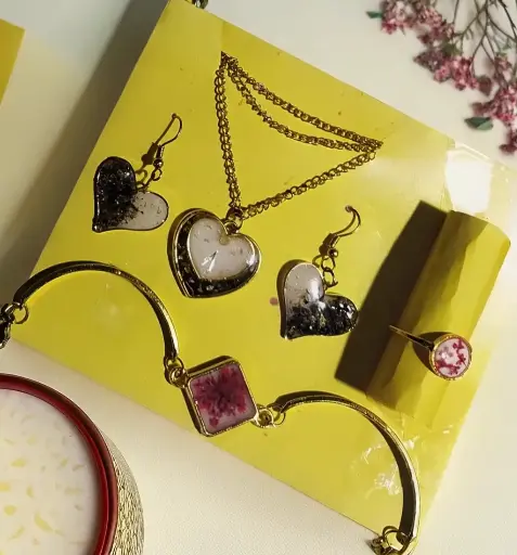 Bazel Set(Necklace,Earrings,Ring & Bracelet)