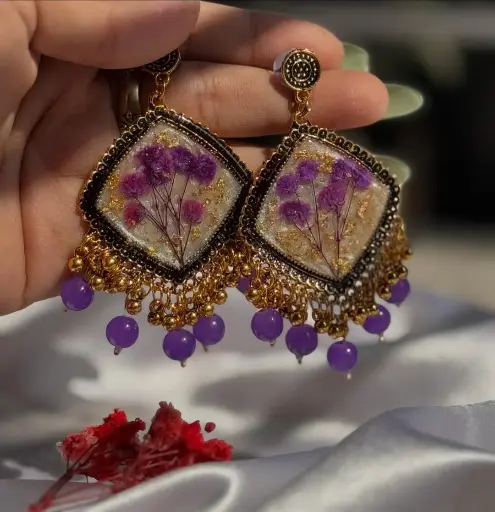 Velvet Resin Jhumka