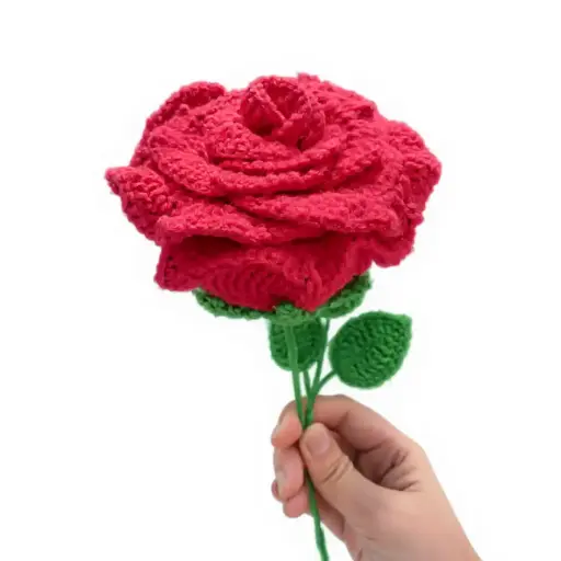 Big Crochet Rose