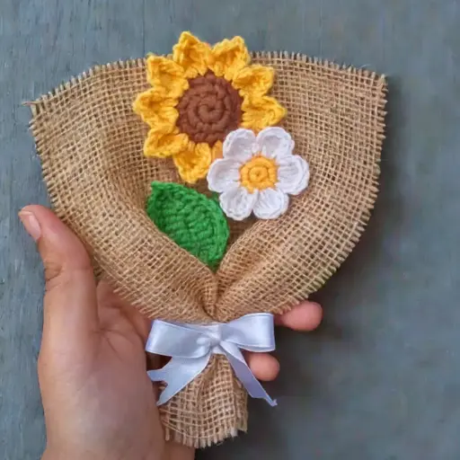 Sunflower Bouquet With Daisy
