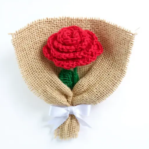 Crochet Rose Bouquet