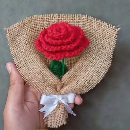 Crochet Rose Bouquet