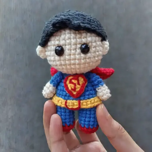 Superman Crochet Doll