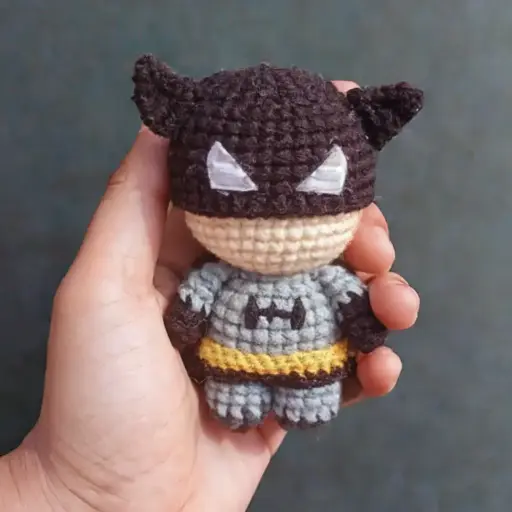 Batman Crochet Doll